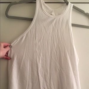 WHITE LULU LEMON TANK